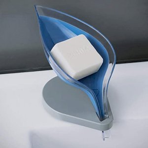 Leaf Shape Soap Box Bathroom Soap Holder Bathroom Kitchen Dish Storage 2 pcs