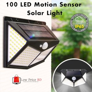 100 Led Motion Sensor Saolar Light